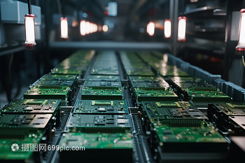 工厂的电子芯片与计算机网络科技的深度融合